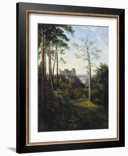 The Castle Colditz, 1828-Ernst Ferdinand Oehme-Framed Giclee Print