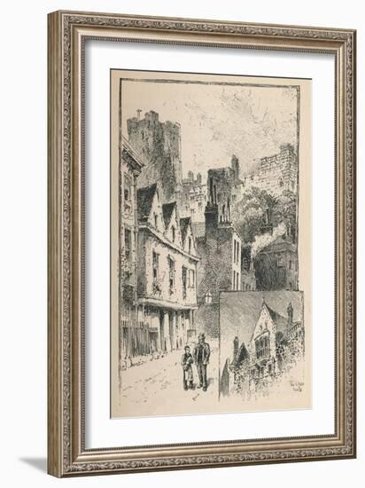 'The Castle from Thames Street. A Bit of the Outer Walls', 1895-Unknown-Framed Giclee Print