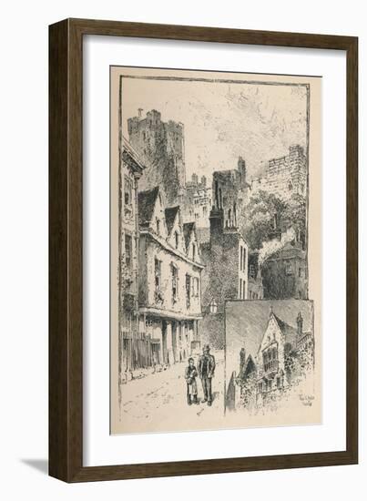 'The Castle from Thames Street. A Bit of the Outer Walls', 1895-Unknown-Framed Giclee Print