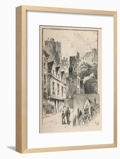 'The Castle from Thames Street. A Bit of the Outer Walls', 1895-Unknown-Framed Giclee Print