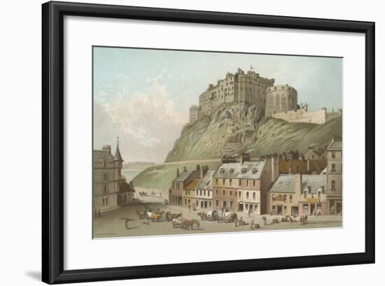 The Castle from the Grassmarket - Edinburgh-English School-Framed Giclee Print