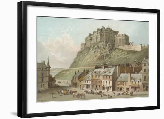 The Castle from the Grassmarket - Edinburgh-English School-Framed Giclee Print