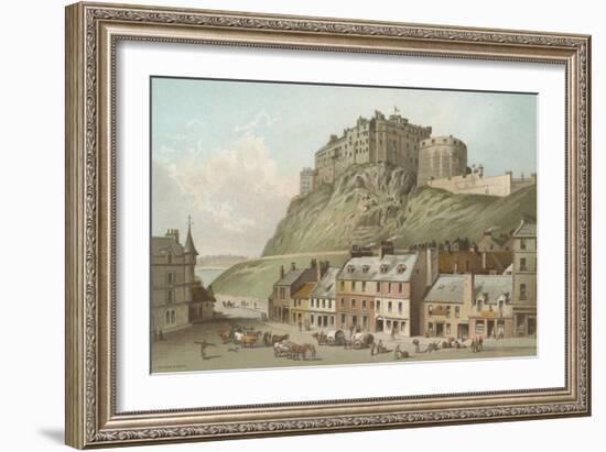 The Castle from the Grassmarket - Edinburgh-English School-Framed Giclee Print