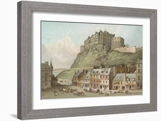 The Castle from the Grassmarket - Edinburgh-English School-Framed Giclee Print