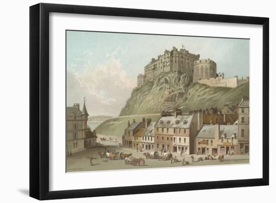 The Castle from the Grassmarket - Edinburgh-English School-Framed Giclee Print