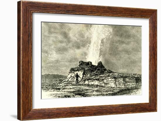The Castle Geyser in Action 1891 Usa-null-Framed Giclee Print