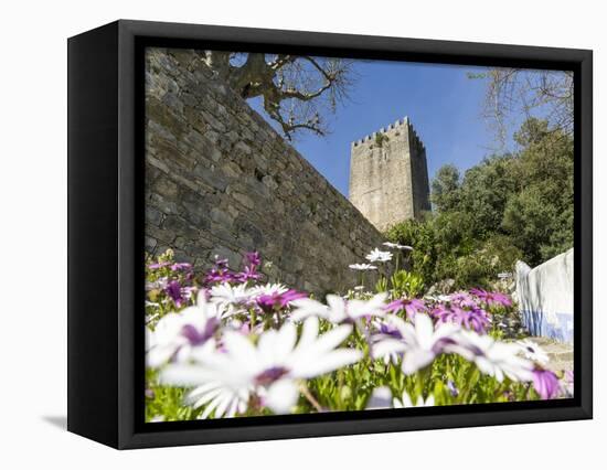 The castle. Historic medieval old town of Obidos, a tourist attraction north of Lisbon, Portugal-Martin Zwick-Framed Premier Image Canvas