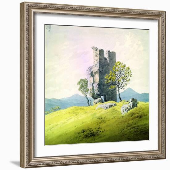 The Castle in Teplitz, Late 18th or 19th Century-Caspar David Friedrich-Framed Giclee Print