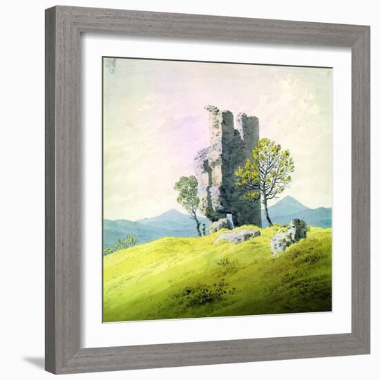 The Castle in Teplitz, Late 18th or 19th Century-Caspar David Friedrich-Framed Giclee Print