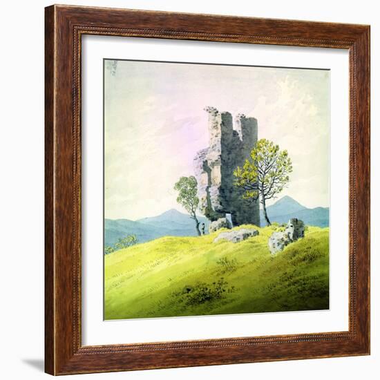 The Castle in Teplitz, Late 18th or 19th Century-Caspar David Friedrich-Framed Giclee Print