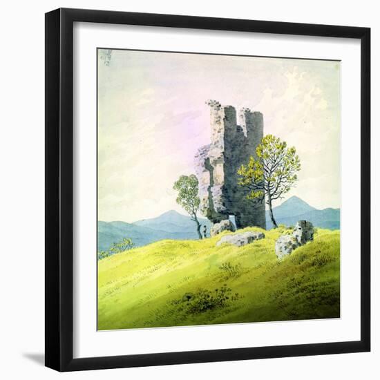 The Castle in Teplitz, Late 18th or 19th Century-Caspar David Friedrich-Framed Giclee Print