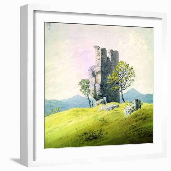 The Castle in Teplitz, Late 18th or 19th Century-Caspar David Friedrich-Framed Giclee Print