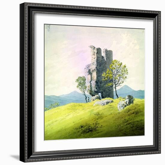 The Castle in Teplitz, Late 18th or 19th Century-Caspar David Friedrich-Framed Giclee Print