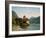 The Castle of Chillon, Evening, C.1872-Gustave Courbet-Framed Giclee Print