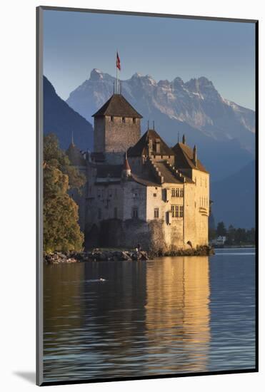 The Castle of Chillon, on Lake Geneva, Montreux, Canton Vaud, Switzerland, Europe-Angelo Cavalli-Mounted Photographic Print