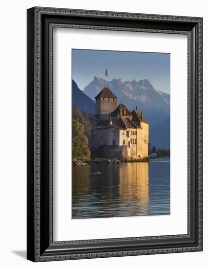 The Castle of Chillon, on Lake Geneva, Montreux, Canton Vaud, Switzerland, Europe-Angelo Cavalli-Framed Photographic Print