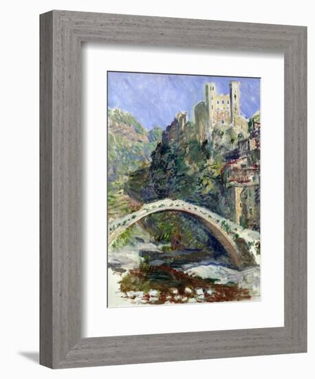 The Castle of Dolceacqua, 1884-Claude Monet-Framed Giclee Print