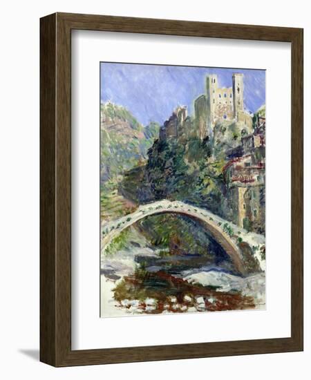 The Castle of Dolceacqua, 1884-Claude Monet-Framed Giclee Print