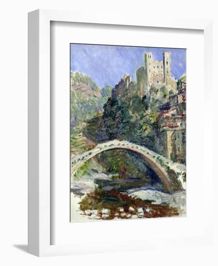 The Castle of Dolceacqua, 1884-Claude Monet-Framed Giclee Print