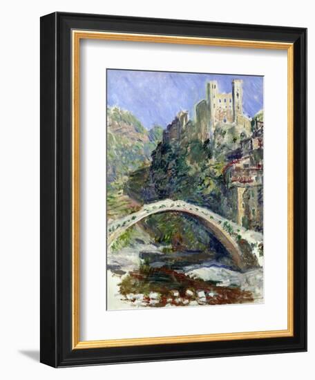 The Castle of Dolceacqua, 1884-Claude Monet-Framed Giclee Print