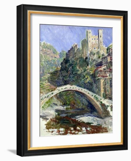 The Castle of Dolceacqua, 1884-Claude Monet-Framed Giclee Print