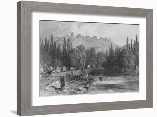 The Castle of Smyrna, Asia Minor-Thomas Allom-Framed Giclee Print