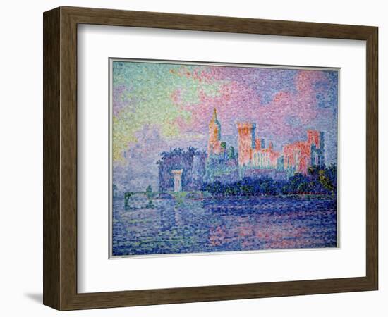 The Castle of the Popes in Avignon. Painting by Paul Signac (1863-1935), 1900. Oil on Canvas. Dim:-Paul Signac-Framed Giclee Print