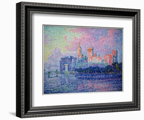 The Castle of the Popes in Avignon. Painting by Paul Signac (1863-1935), 1900. Oil on Canvas. Dim:-Paul Signac-Framed Giclee Print