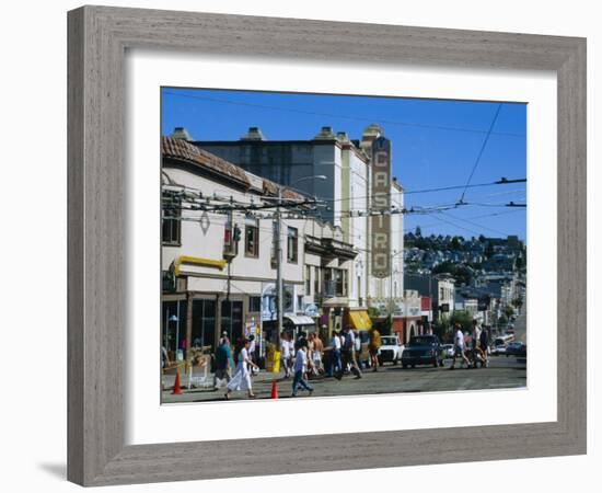 The Castro District, a Favorite Area for the Gay Community, San Francisco, California, USA-Fraser Hall-Framed Photographic Print