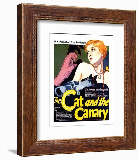 The Cat And The Canary - 1927 II-null-Framed Giclee Print