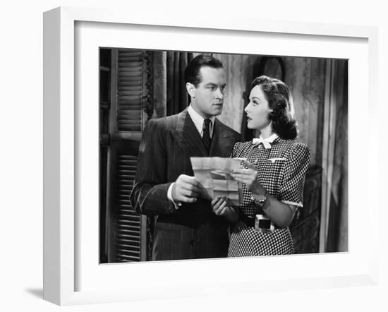 The Cat And The Canary, Bob Hope, Paulette Goddard, 1939-null-Framed Photo