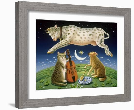 The Cat and the Fiddle, 2004-Frances Broomfield-Framed Giclee Print