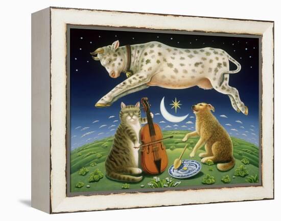 The Cat and the Fiddle, 2004-Frances Broomfield-Framed Premier Image Canvas
