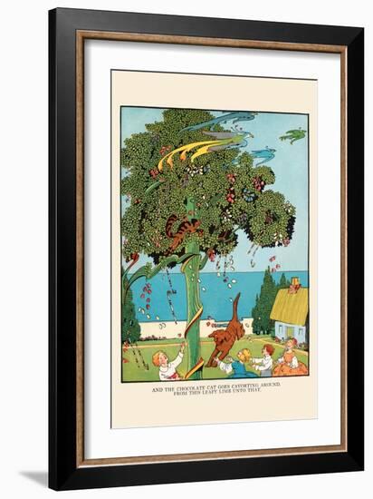 The Cat Goes Cavorting-Eugene Field-Framed Art Print