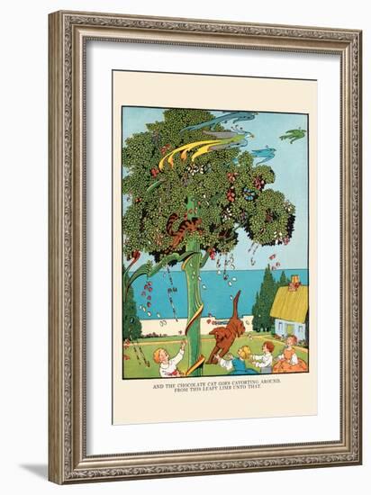 The Cat Goes Cavorting-Eugene Field-Framed Art Print