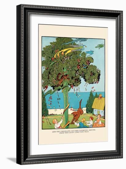 The Cat Goes Cavorting-Eugene Field-Framed Art Print