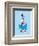 The Cat in the Hat (on blue)-Theodor (Dr. Seuss) Geisel-Framed Art Print