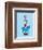 The Cat in the Hat (on blue)-Theodor (Dr. Seuss) Geisel-Framed Art Print