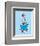 The Cat in the Hat (on blue)-Theodor (Dr. Seuss) Geisel-Framed Art Print