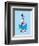 The Cat in the Hat (on blue)-Theodor (Dr. Seuss) Geisel-Framed Art Print