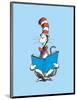 The Cat in the Hat (on blue)-Theodor (Dr. Seuss) Geisel-Mounted Art Print