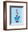 The Cat in the Hat (on blue)-Theodor (Dr. Seuss) Geisel-Framed Art Print