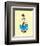 The Cat in the Hat (on yellow)-Theodor (Dr. Seuss) Geisel-Framed Art Print