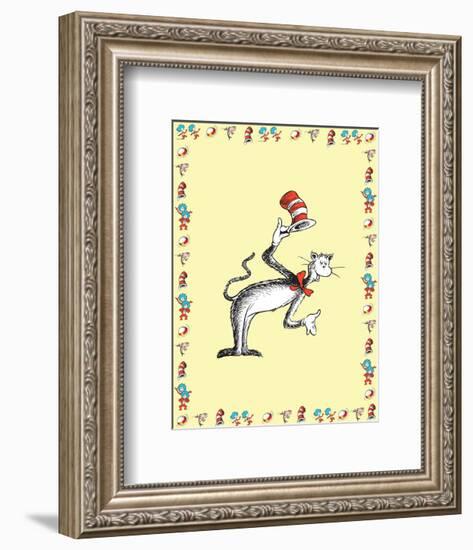 The Cat in the Hat: The Cat (on yellow)-Theodor (Dr. Seuss) Geisel-Framed Art Print