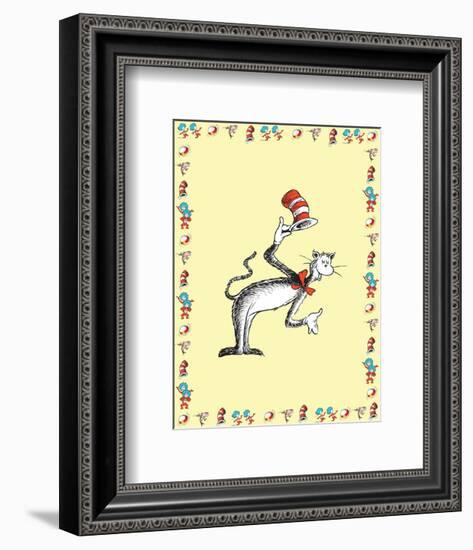 The Cat in the Hat: The Cat (on yellow)-Theodor (Dr. Seuss) Geisel-Framed Art Print