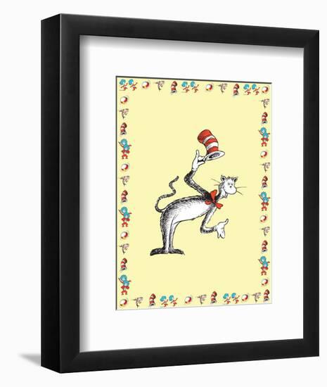 The Cat in the Hat: The Cat (on yellow)-Theodor (Dr. Seuss) Geisel-Framed Art Print