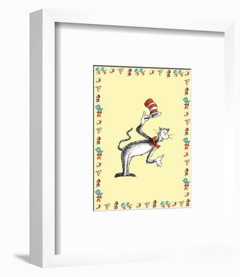 The Cat in the Hat: The Cat (on yellow)-Theodor (Dr. Seuss) Geisel-Framed Art Print