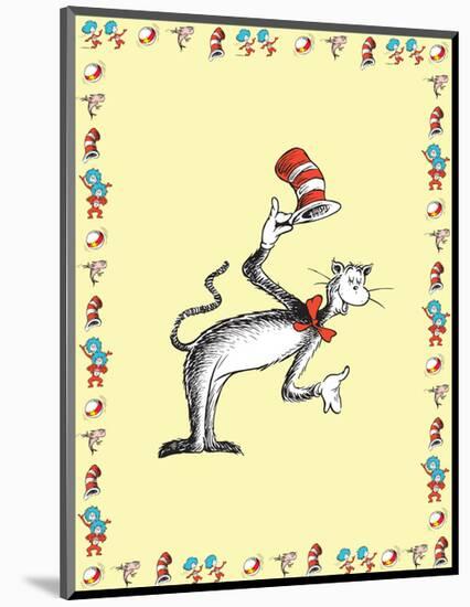 The Cat in the Hat: The Cat (on yellow)-Theodor (Dr. Seuss) Geisel-Mounted Art Print