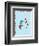 The Cat in the Hat: Thing One (on blue)-Theodor (Dr. Seuss) Geisel-Framed Art Print