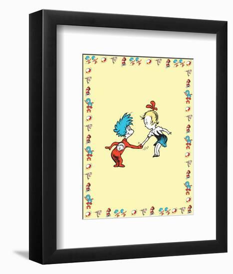 The Cat in the Hat: Thing One (on yellow)-Theodor (Dr. Seuss) Geisel-Framed Art Print